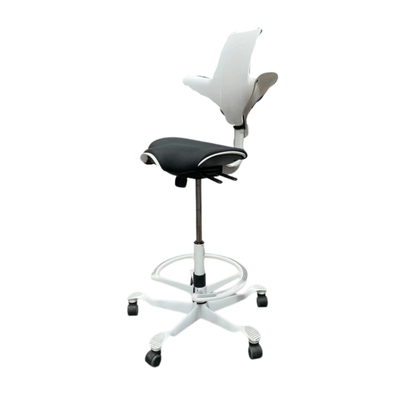 HAG Capisco 8020 Puls Bureaustoel | Zithoogte 58-83 cm | Wit | Met Voetring