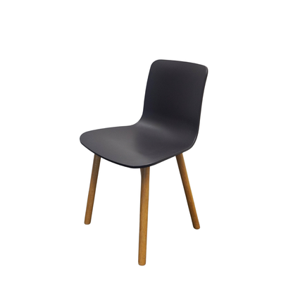 Vitra Hal Wood Design Stoel | Donkerblauw | Hout