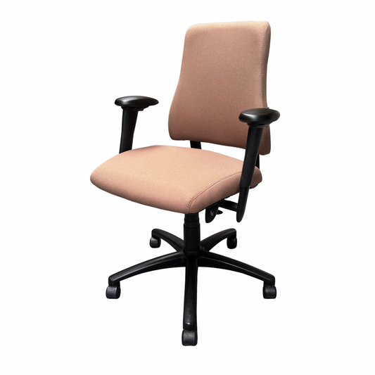 BMA Axia Bureaustoel | Refurbished | Nieuw Gestoffeerd | Taupe