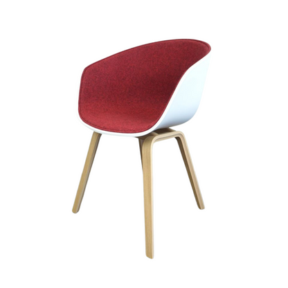 HAY About a Chair AAC 22 Design Stoel | Rood gemêleerd | Nieuw