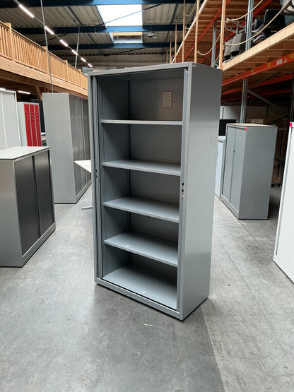 Gispen Meta Roldeurkast | 196 x 100 x 47 cm | Grijs