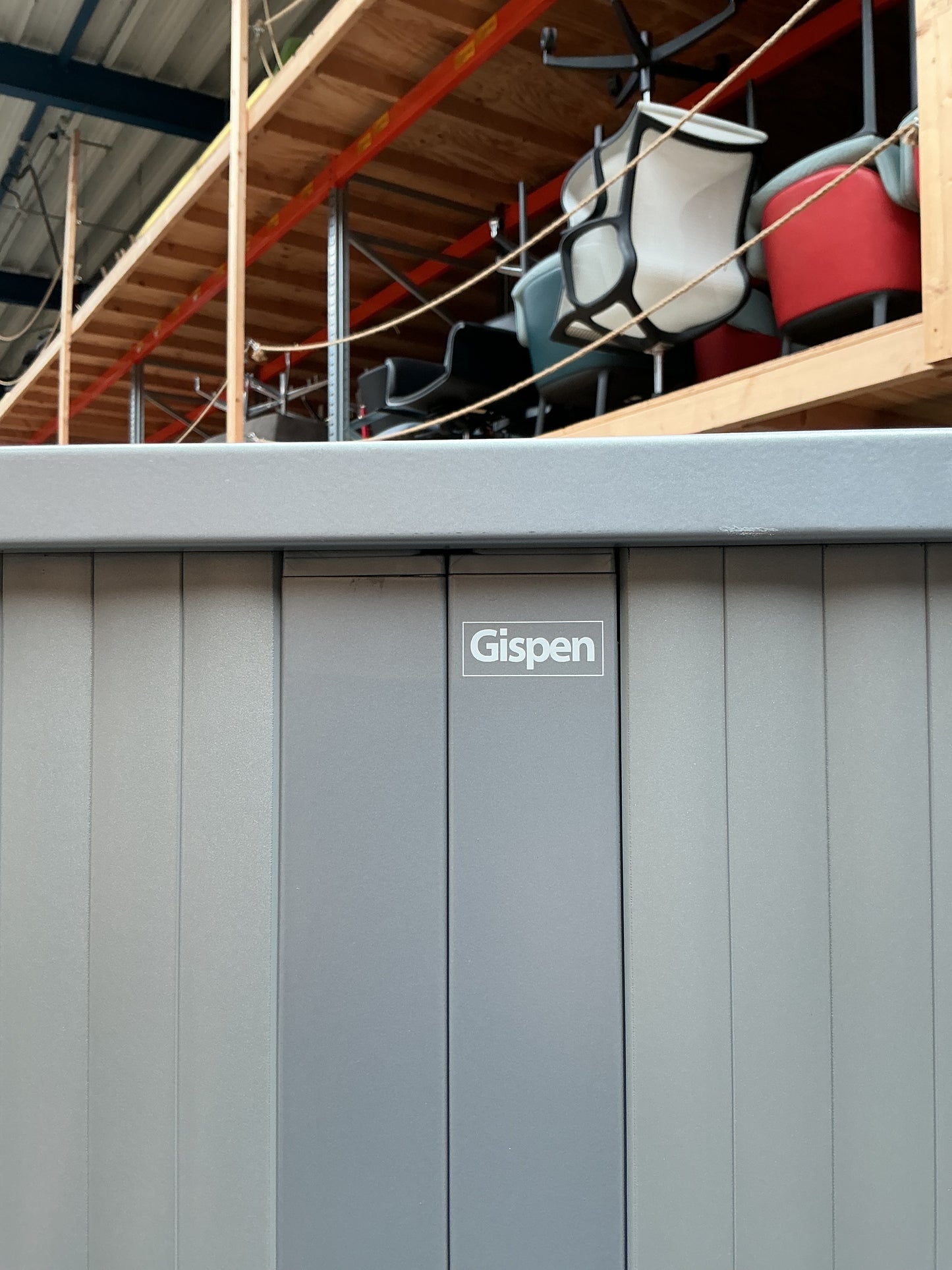 Gispen Meta Roldeurkast | 196 x 100 x 47 cm | Grijs