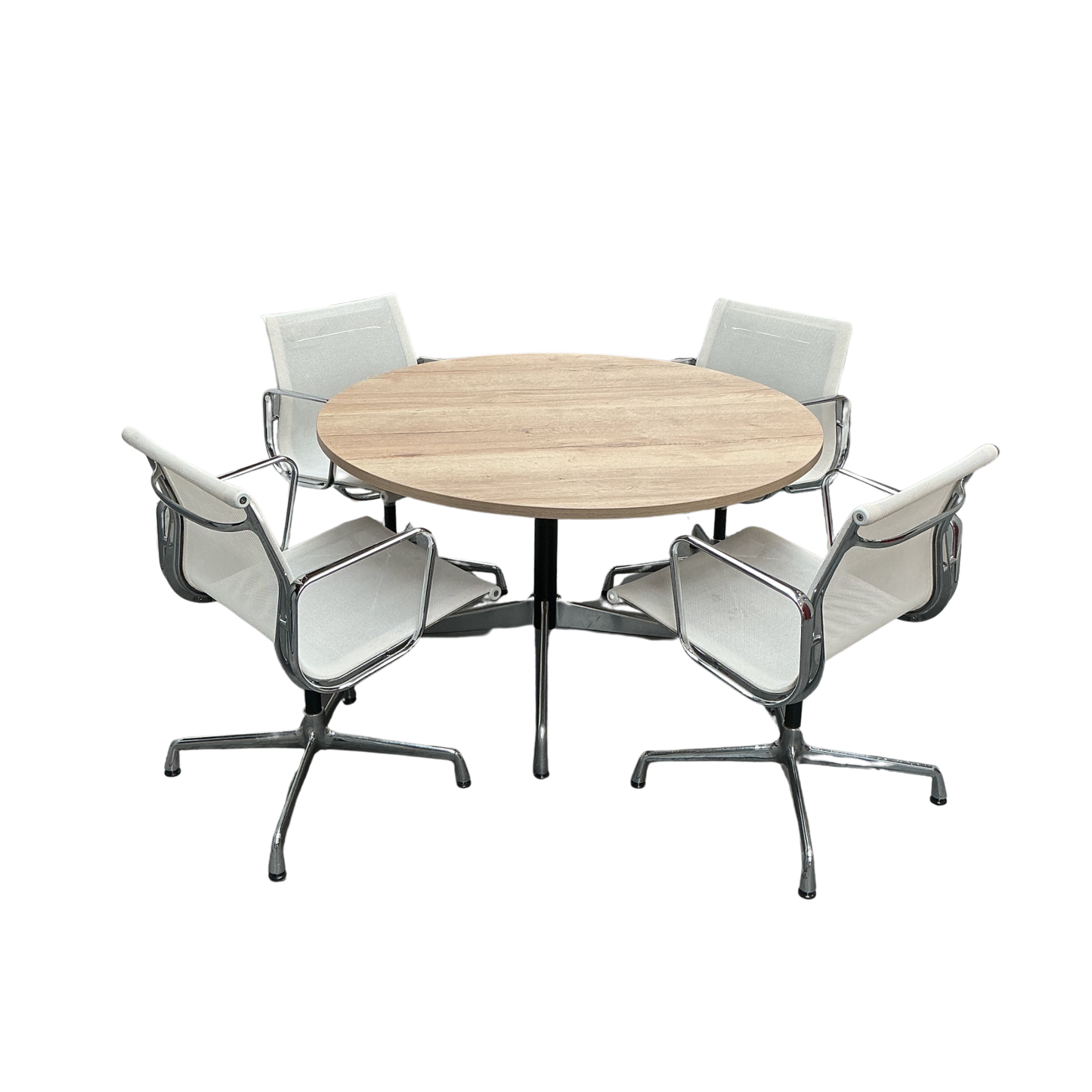 Vitra Set Vitra Segment Tafel + Vitra EA108 Vergaderstoelen
