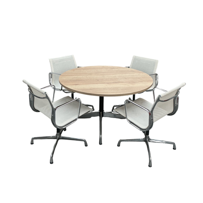 Vitra Set Vitra Segment Tafel + Vitra EA108 Vergaderstoelen