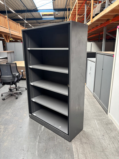 Ahrend Roldeurkast | Archiefkast | 195 x 120 x 45 cm | Antraciet / Zwart