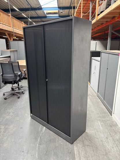 Ahrend Roldeurkast | Archiefkast | 195 x 120 x 45 cm | Antraciet / Zwart