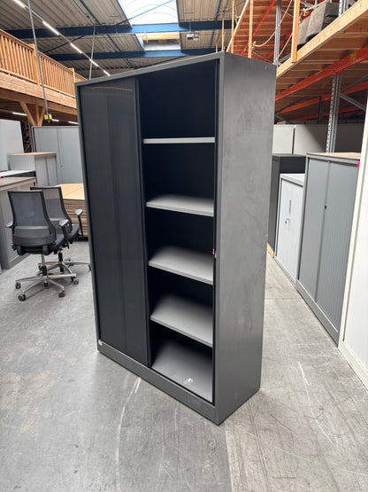 Ahrend Roldeurkast | Archiefkast | 195 x 120 x 45 cm | Antraciet / Zwart