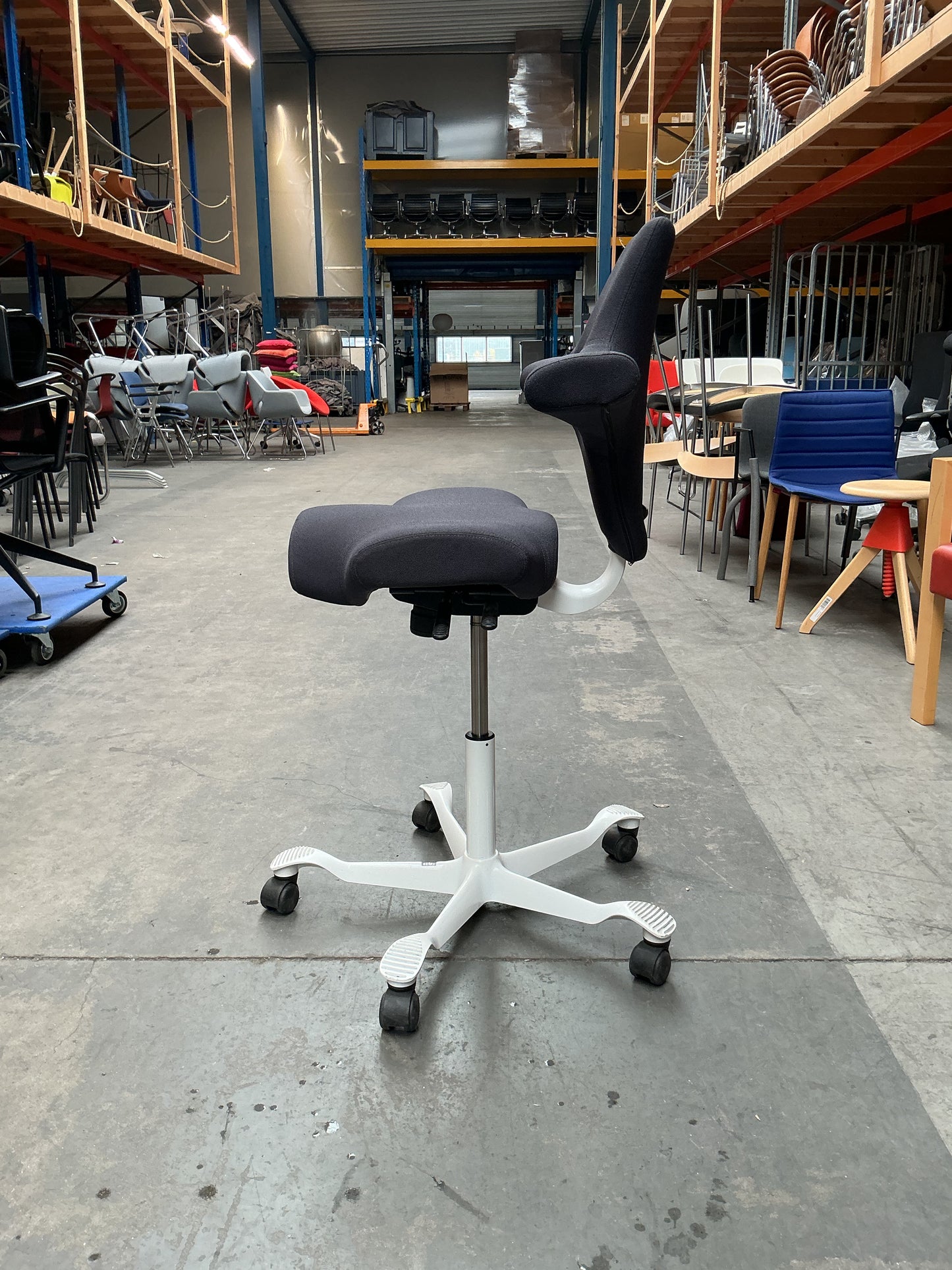 HAG Capisco 8106 Bureaustoel | Zithoogte 50-69 cm | Antraciet / Paars