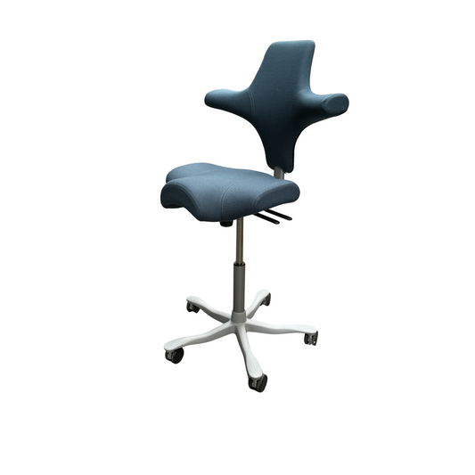 HAG Capisco 8106 Bureaustoel | Zithoogte 57 - 77 cm  | Blauw | Grijs