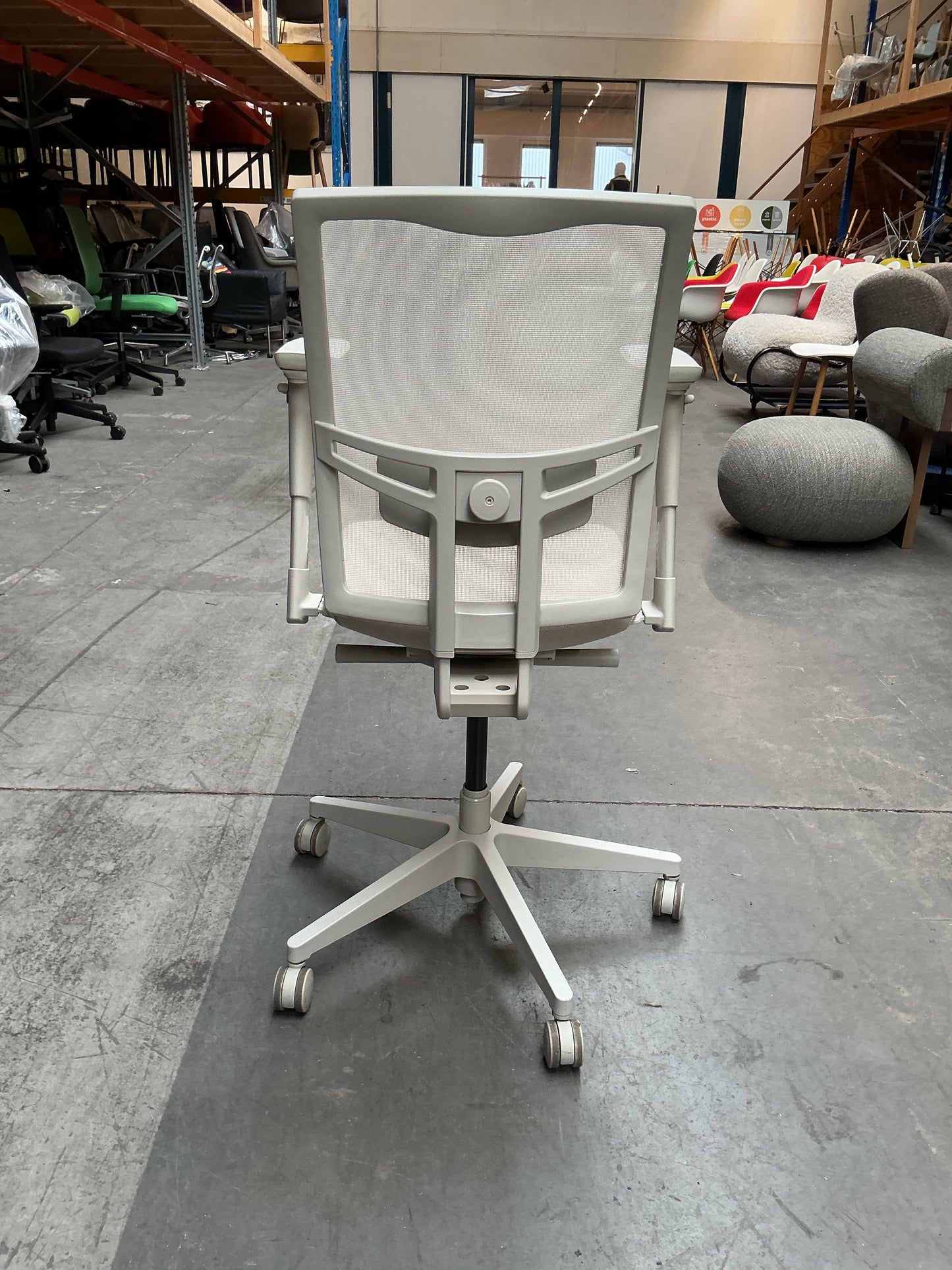 Lensvelt Boring Bureaustoel | Netweave | Boring Grey