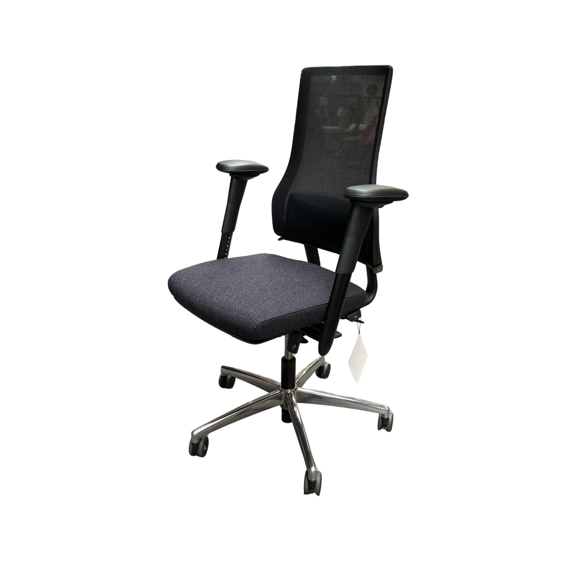 BMA Axia 2.5 Bureaustoel | Donker Grijs | Chroom | ZGAN
