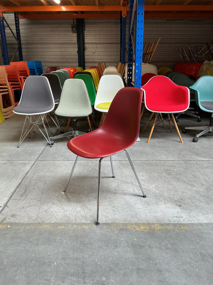 Vitra DSX Design Stoel | Donkerrood | Chroom