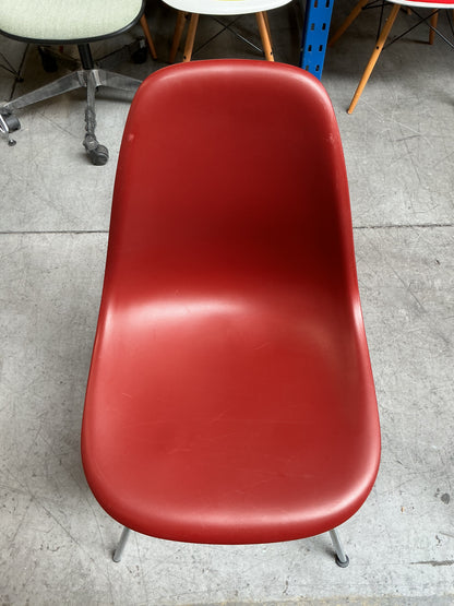 Vitra DSX Design Stoel | Donkerrood | Chroom