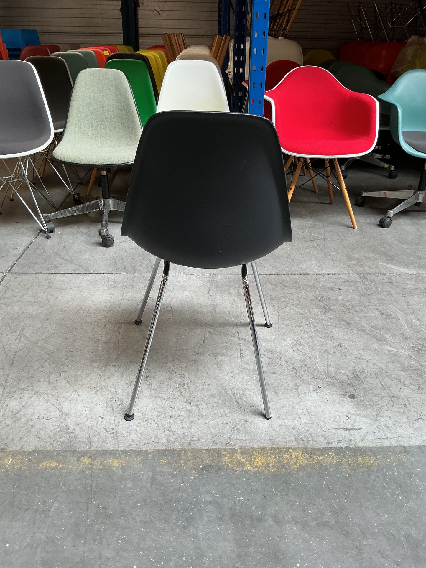 Vitra DSX Design Stoel | Zwart | Chroom
