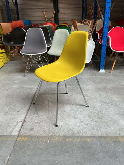 Vitra DSX Design Stoel | Mosterd Geel | Chroom