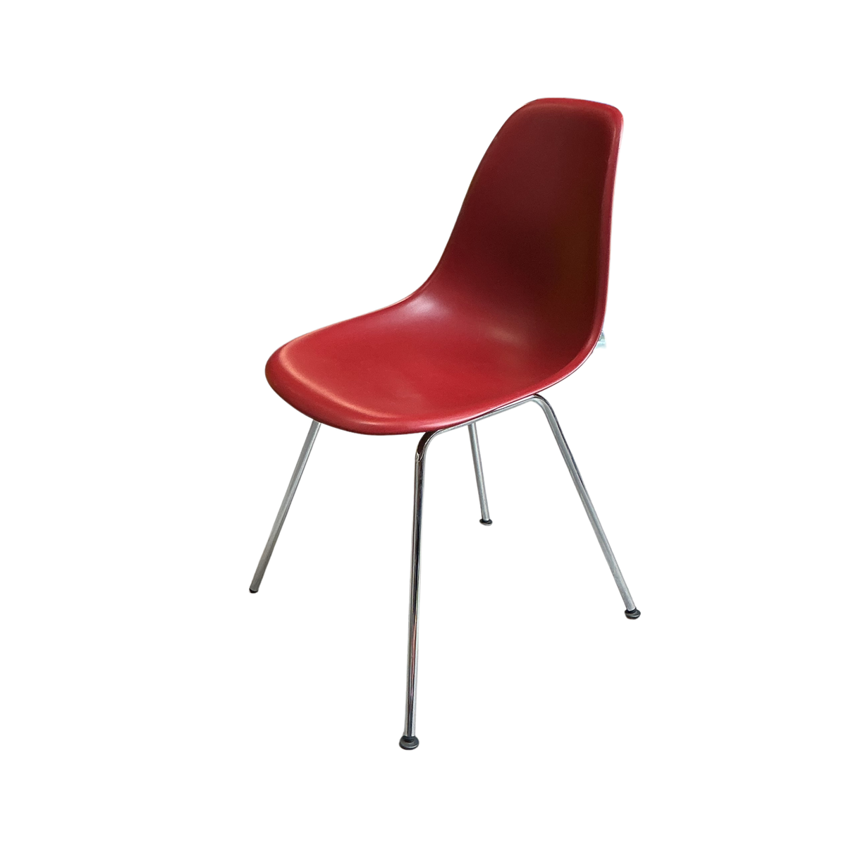 Vitra DSX Design Stoel | Donkerrood | Chroom