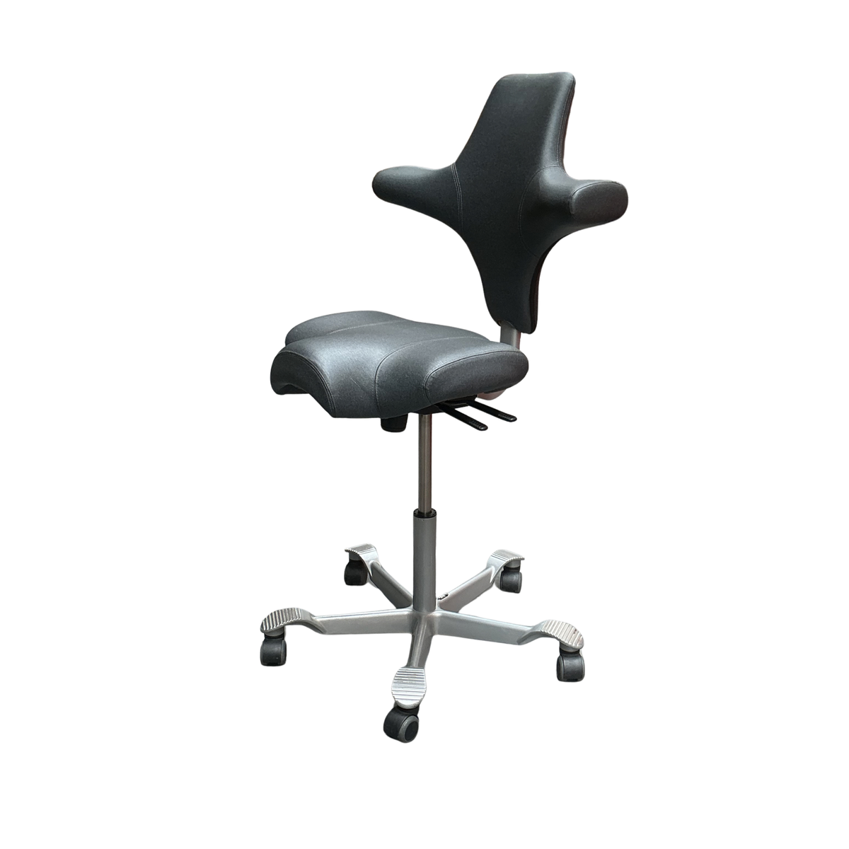 HAG Capisco 8106 Bureaustoel | Zithoogte 50-70cm | Grijs Skai