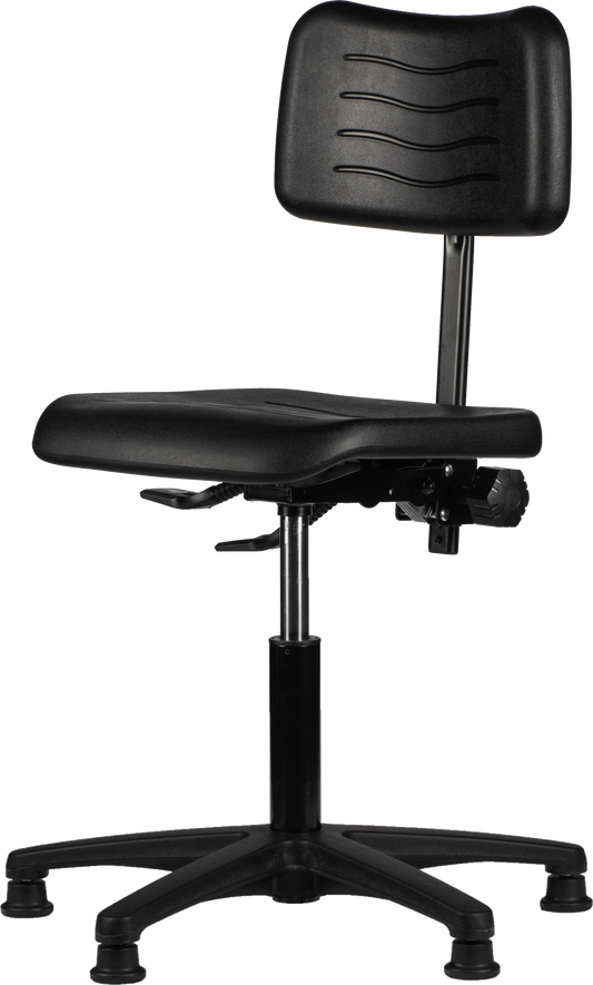 Werkstoel type KM160 | KM Serie | Zwart