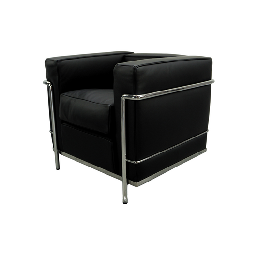 Cassina LC2 Fauteuil | Zwart Leer
