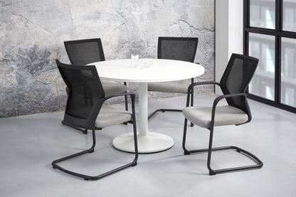 Vergadertafel Q-Bic| Rond | 120 cm | Leverbaar in Diverse Kleuren