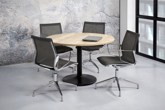 Vergadertafel Q-Bic| Rond | 120 cm | Leverbaar in Diverse Kleuren
