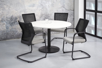 Vergadertafel Q-Bic| Rond | 120 cm | Leverbaar in Diverse Kleuren