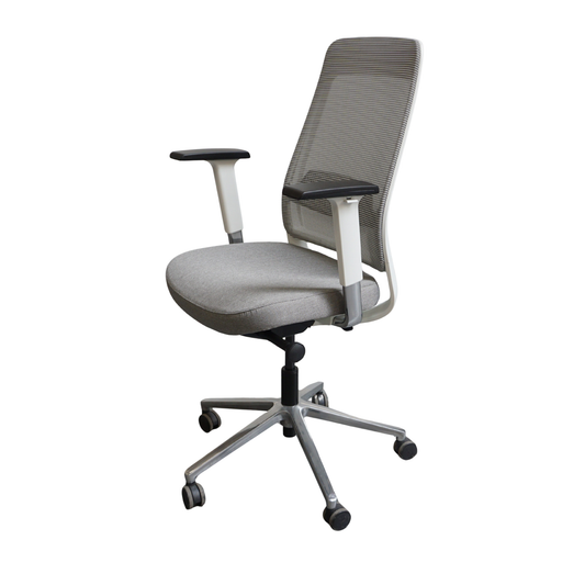Lederra van Cas | Netweave | Wit / Chroom (Restpartij)