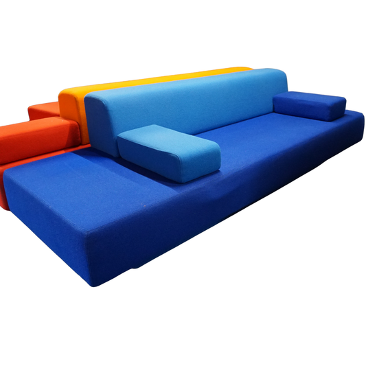 Lensvelt AVL Glyder Design Bank | Atelier van Lieshout | Blauw | 240 cm