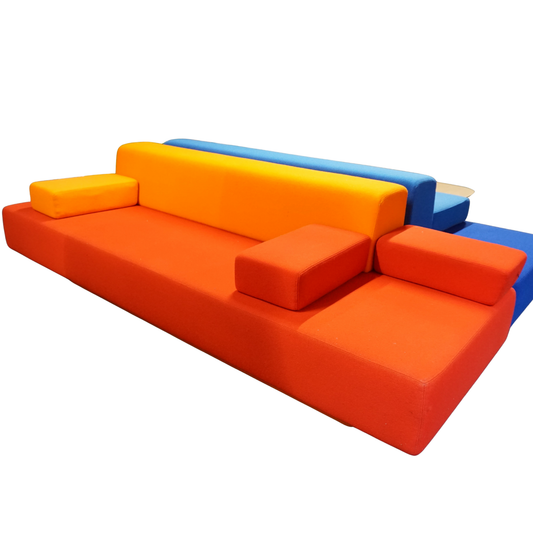 Lensvelt AVL Glyder Design Bank | Atelier van Lieshout | Oranje | 240 cm