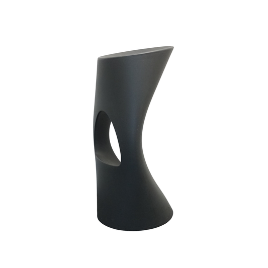Mobles114 Barcelona Flod Design Barkruk | Antraciet | Zithoogte 77 cm