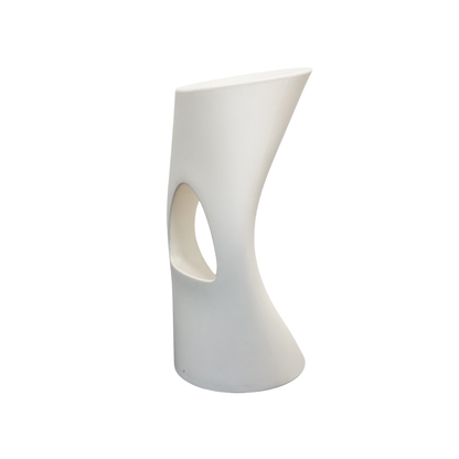 Mobles114 Barcelona Flod Design Barkruk | Wit | Zithoogte 77 cm