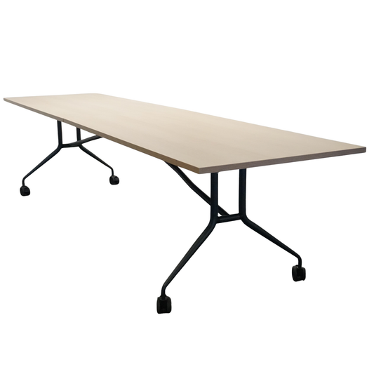 Mara Klaptafel Verrijdbaar | 320 x 80 cm | Midden eiken blad