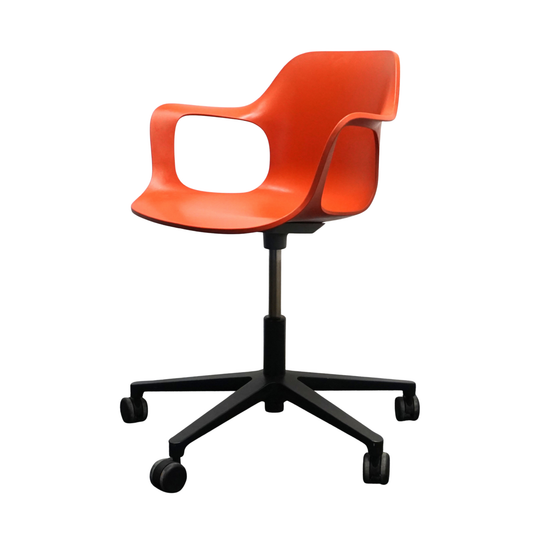 Vitra Hal Armchair Design Stoel | Verrijdbaar | Rood