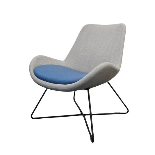 Orangebox Avi-03 Design Fauteuil | Grijs / Blauw