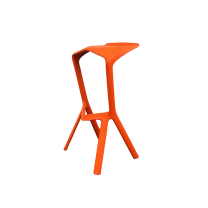 Plank Miura Design Barkruk | Oranje | Zithoogte 78 cm