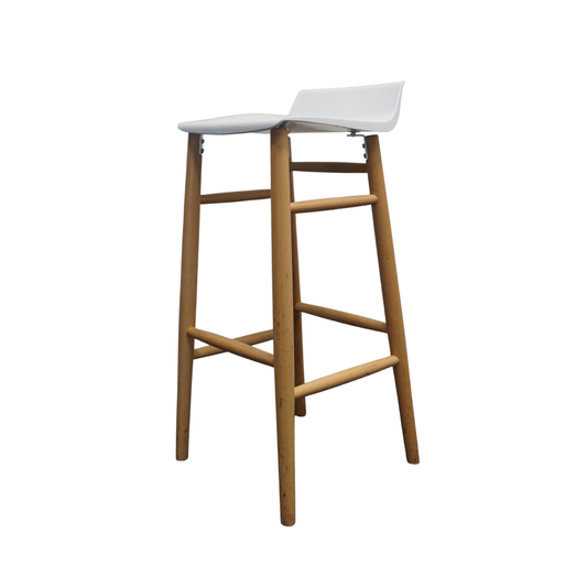 Softline Italia Quid Design Barkruk | Wit | Zithoogte 77 cm