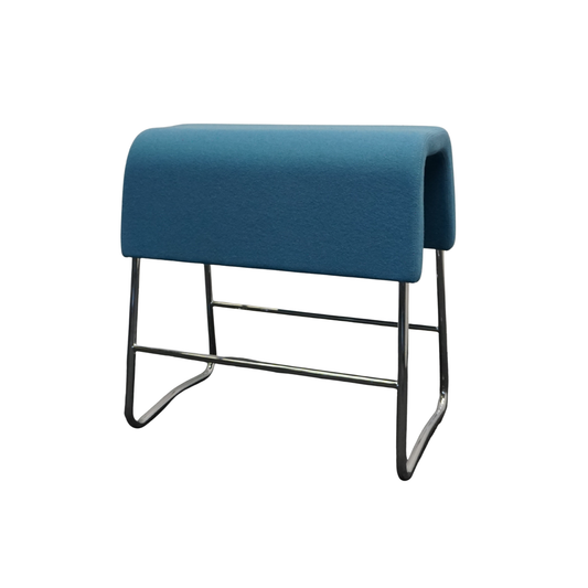 Materia Plint Design Kruk | Blauw | Zithoogte 63 cm