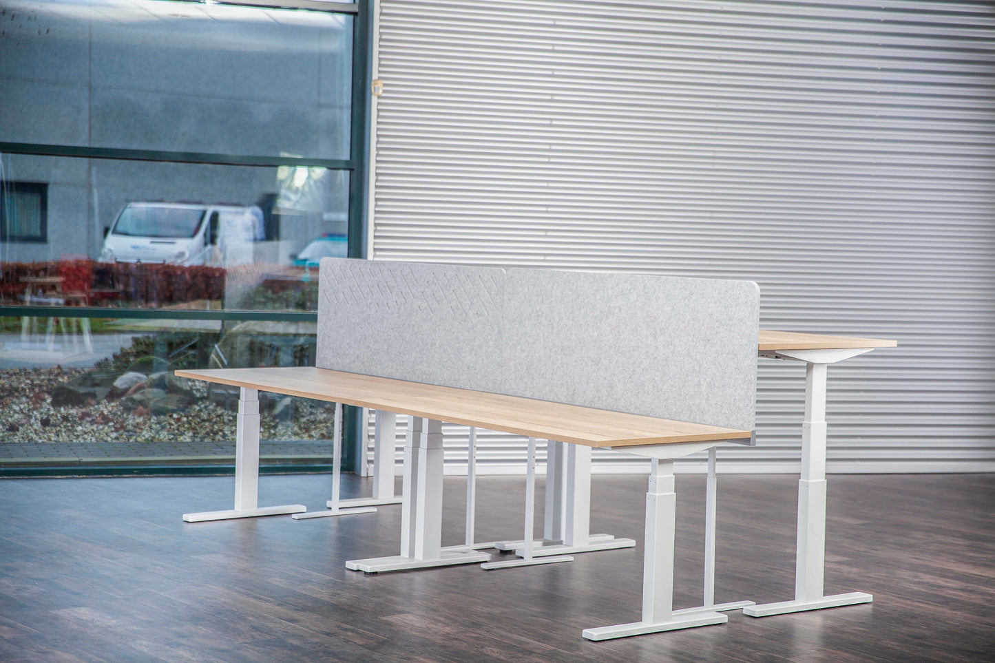 Akoestisch Stand Alone | 18 mm | Hoogte 790 mm | Voet Plat Wit