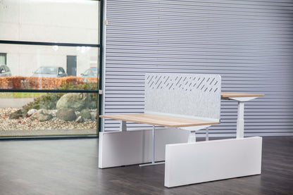 Akoestisch Stand Alone | 18 mm | Hoogte 790 mm | Voet Plat Wit