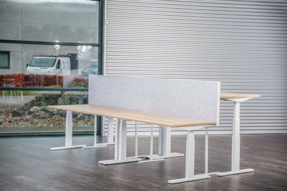 Akoestisch Stand Alone | 48 mm | Hoogte 590 mm | Voet Plat Wit