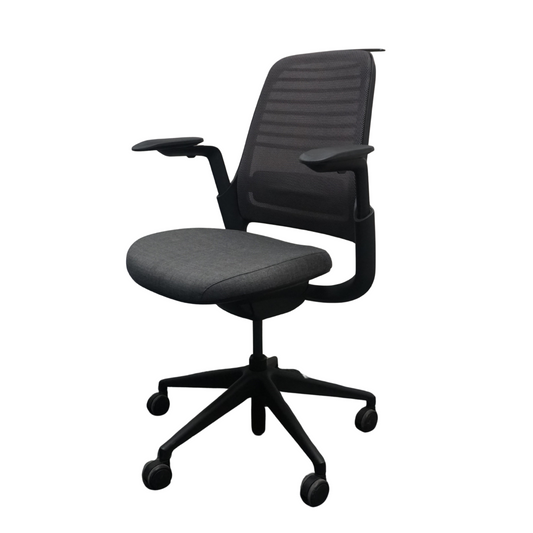 Steelcase Series 1 Ergonomische bureaustoel | Grijs | Zwart