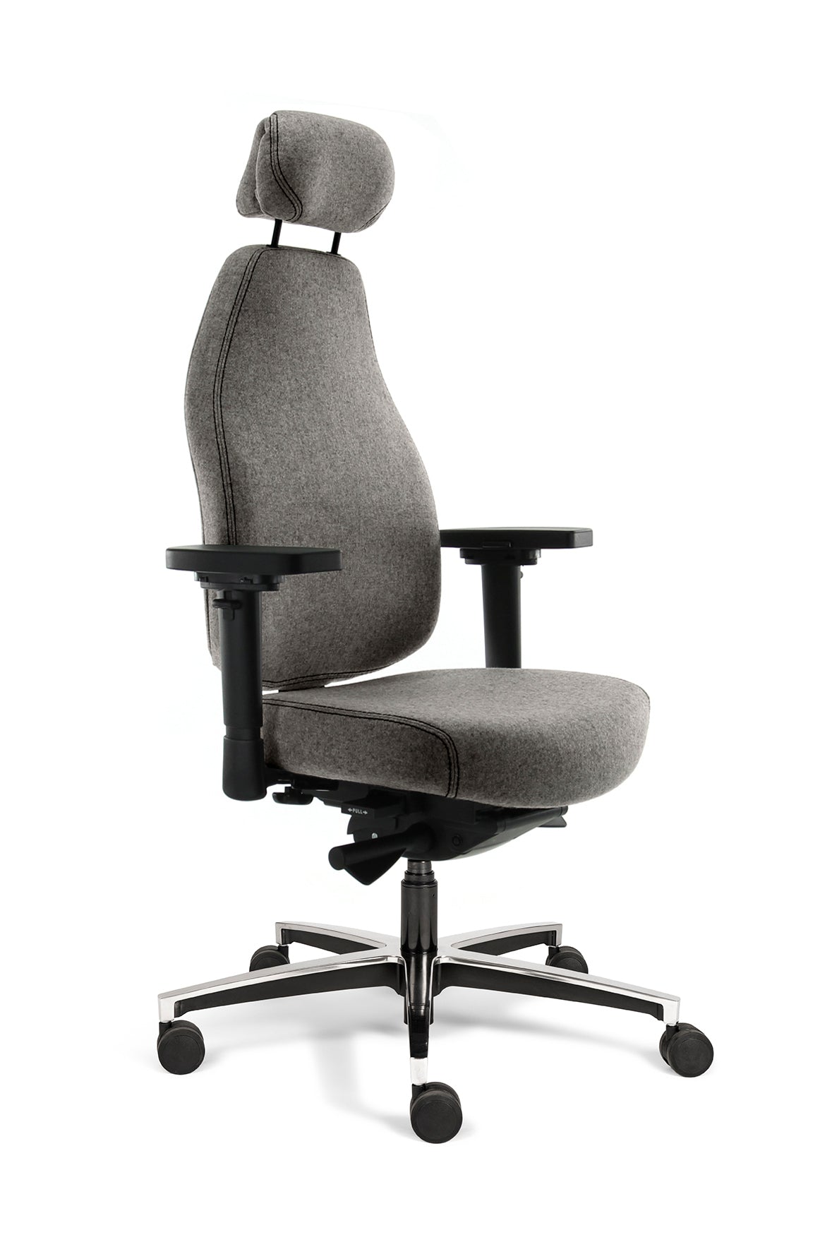 Bureaustoel Therapod X HR | Ergonomisch | Wolvilt | Leverbaar in Diverse Kleuren