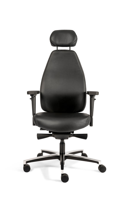 Bureaustoel Therapod X HR | Ergonomisch | Zwart Leer