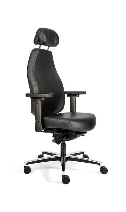 Bureaustoel Therapod X HR | Ergonomisch | Zwart Leer