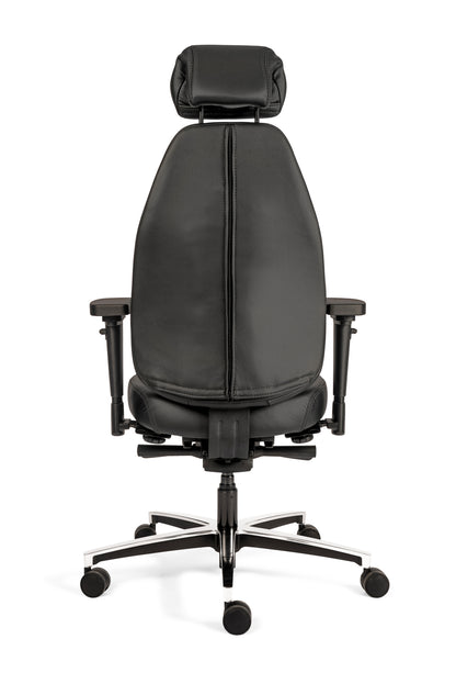 Bureaustoel Therapod X HR | Ergonomisch | Zwart Leer