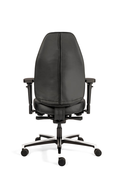 Bureaustoel Therapod X Standaard | Ergonomisch | Zwart Leer