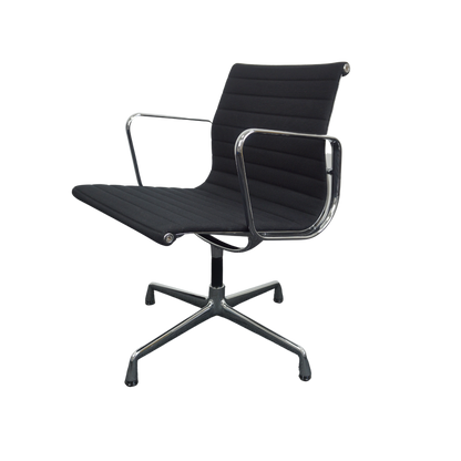 Vitra EA 108 Design Stoel | Vergaderstoel | Zwart |  Hopsak