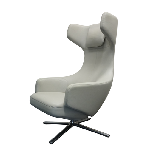 Vitra Grand Repos Design Fauteuil | Creme Wit Leer