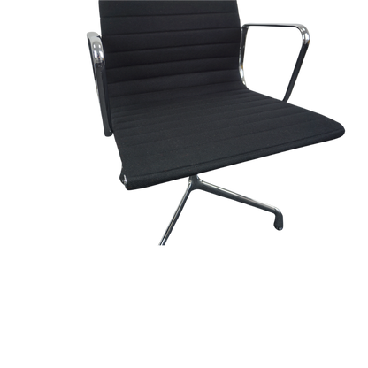 Vitra EA 108 Design Stoel | Vergaderstoel | Zwart |  Hopsak
