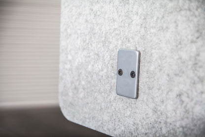 Akoestisch Voorzetscherm | 18 mm | Hoogte 590 mm | Bevestiging Aluminium